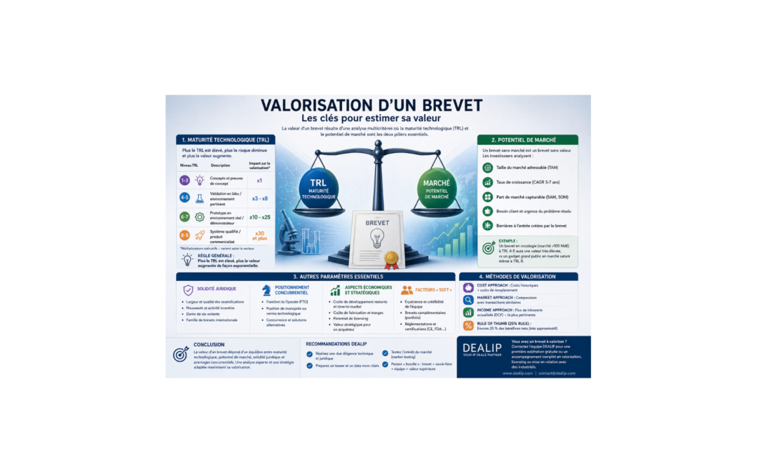 Valorisation d&rsquo;un brevet