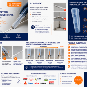 Dispositif innovant de raclage de joints avec récupération intégrée de l'excédent