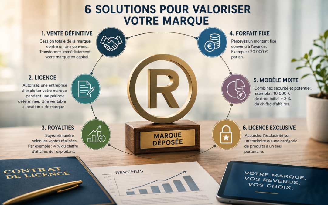 Vendre une marque : quelles sont les différentes options pour la valoriser ?