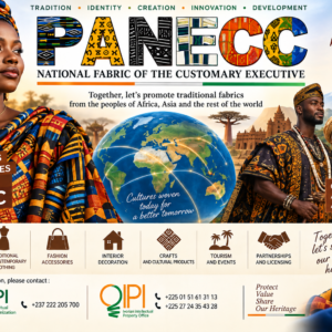 PANEC : Pagne National de l’Exécutif Coutumier. (PANEC: National Fabric of the Customary Executive)